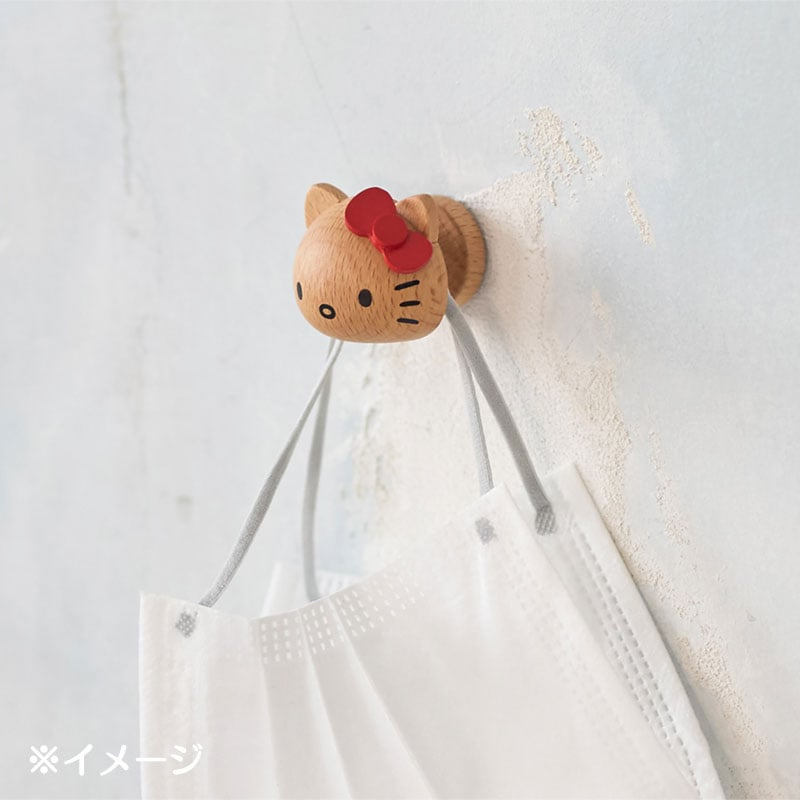 【現貨】日本三麗鷗 HELLO KITTY 木製磁性掛勾-細節圖6