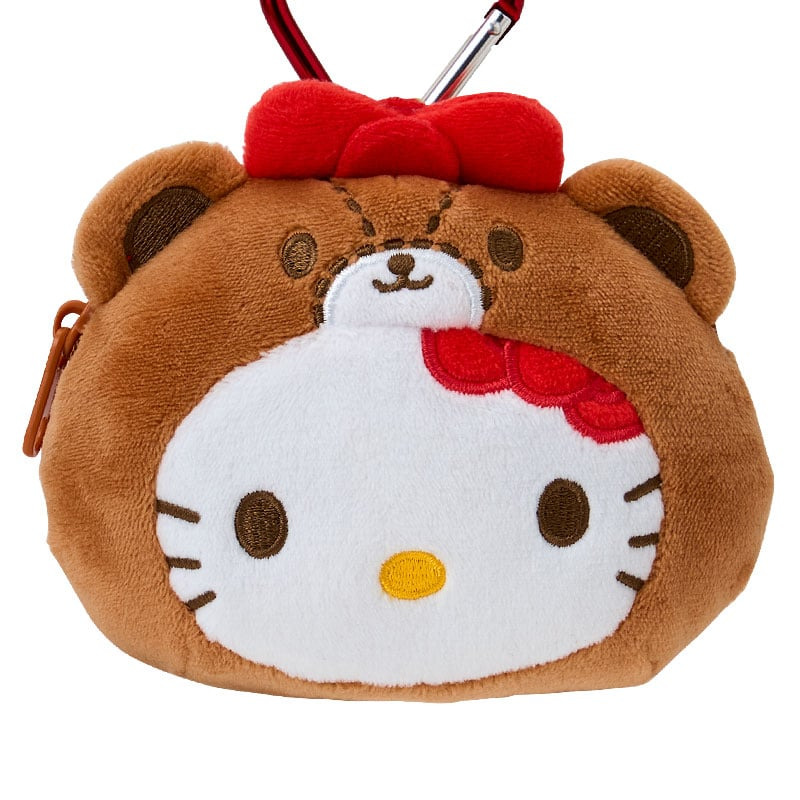 【現貨】日本三麗鷗 HELLO KITTY 愛心登山扣吊飾包-TINY CHUM 小夥伴款 泰迪熊 愛心扣-細節圖2