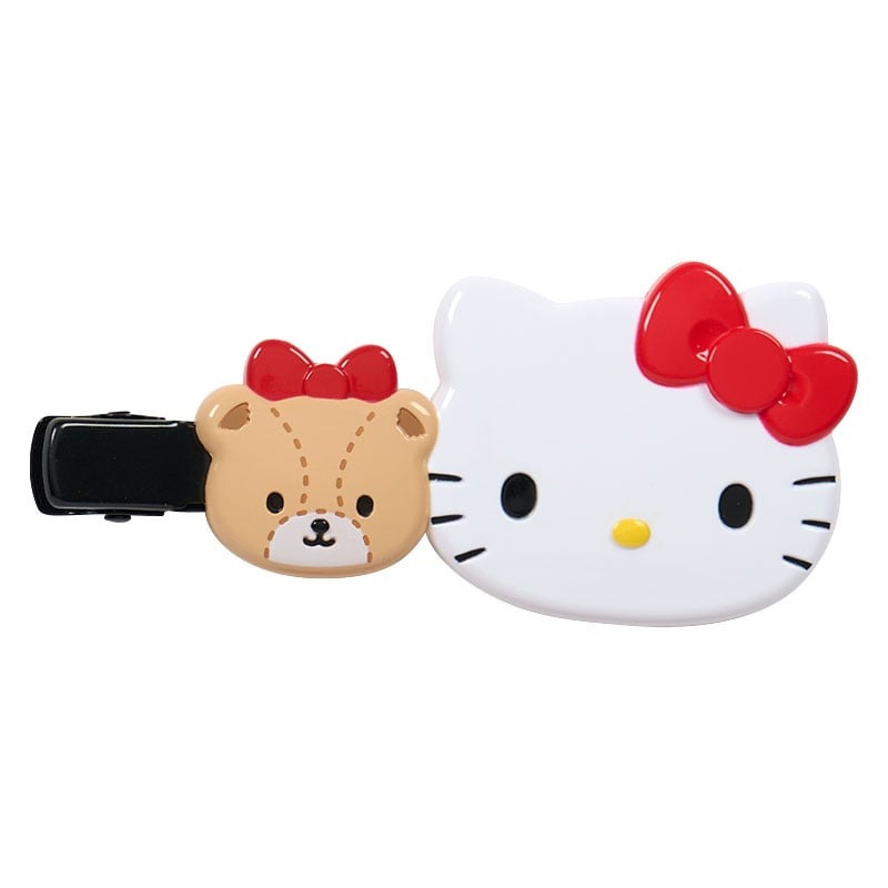 【現貨】日本三麗鷗 HELLO KITTY 瀏海髮夾 2入組-TINY CHUM 小夥伴款 泰迪熊-細節圖4