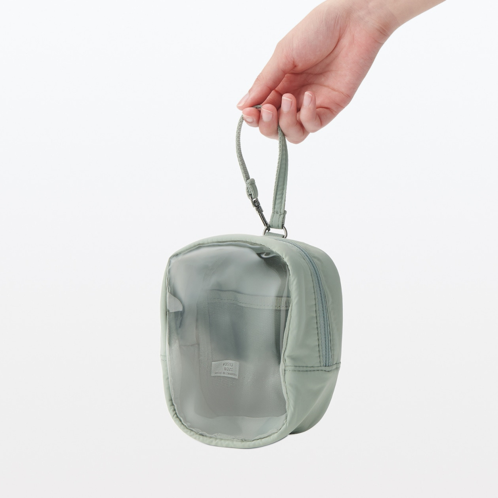 【現貨】日本 MUJI 無印良品吊掛展示收納包 苔綠 🧸可收納娃娃玩偶🧸-細節圖6