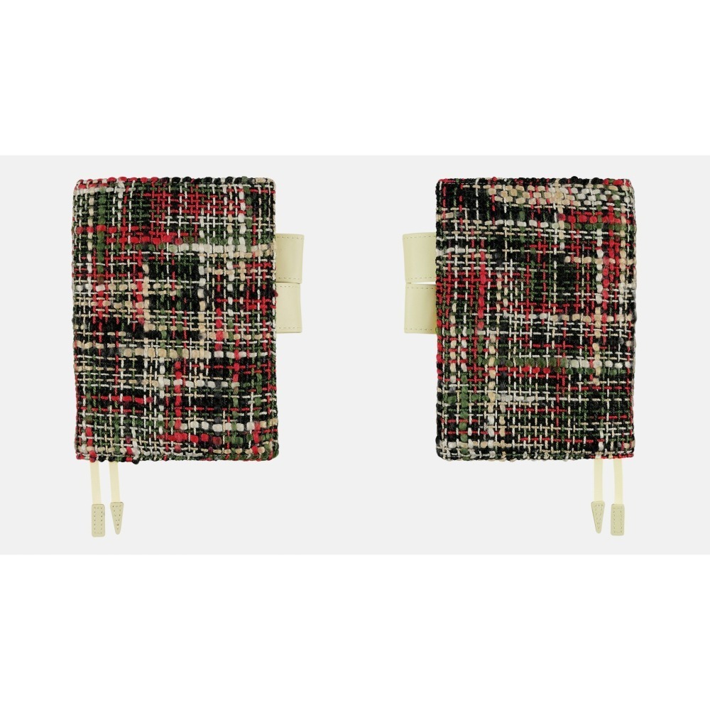 【現貨】HOBO日手帳外皮 A6文庫本 彩格子 岩手手工紡織 粗線呢 HOBONICHI 書皮 書衣-細節圖5