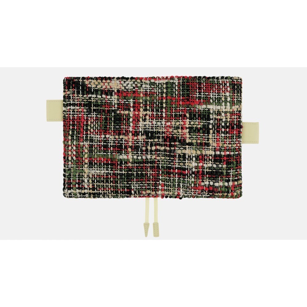 【現貨】HOBO日手帳外皮 A6文庫本 彩格子 岩手手工紡織 粗線呢 HOBONICHI 書皮 書衣-細節圖6