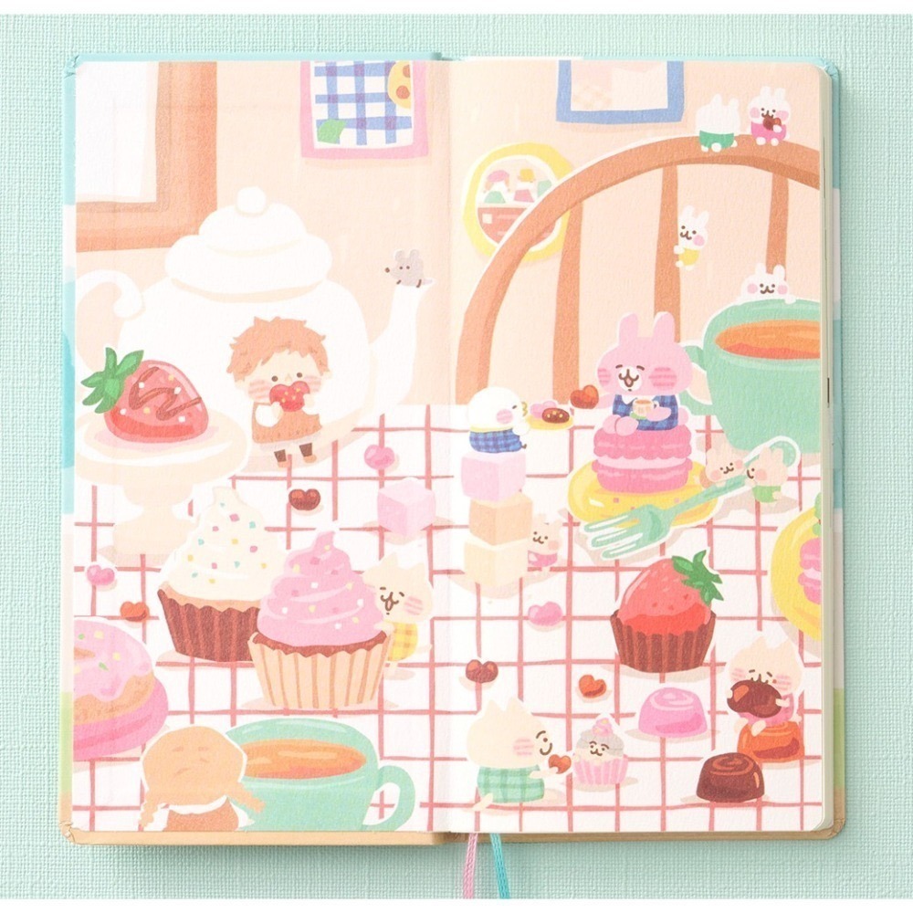 【現貨】HOBO日 2026年 Weeks週手帳 卡娜赫拉的小動物 限定款  (贈品-壓克力繪圖尺)-細節圖4