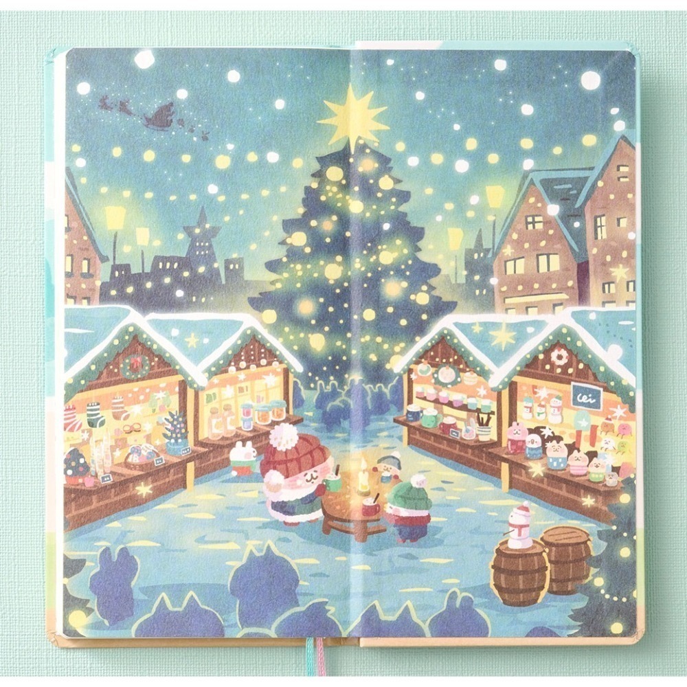 【現貨】HOBO日 2026年 Weeks週手帳 卡娜赫拉的小動物 限定款  (贈品-壓克力繪圖尺)-細節圖5