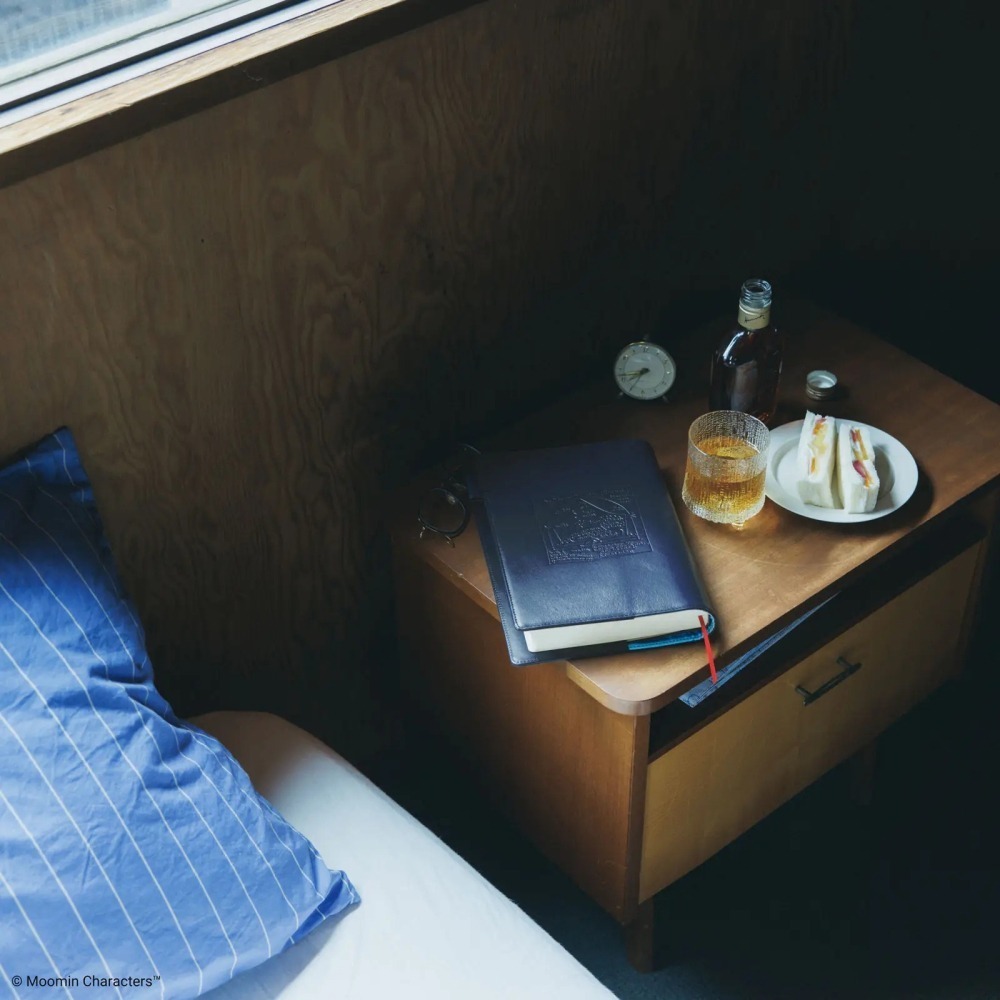 【預購】HOBO日 五年手帳專用書衣 A5大本 Moomin 回憶錄 牛皮書衣 思い出の記 嚕嚕米 姆明-細節圖4