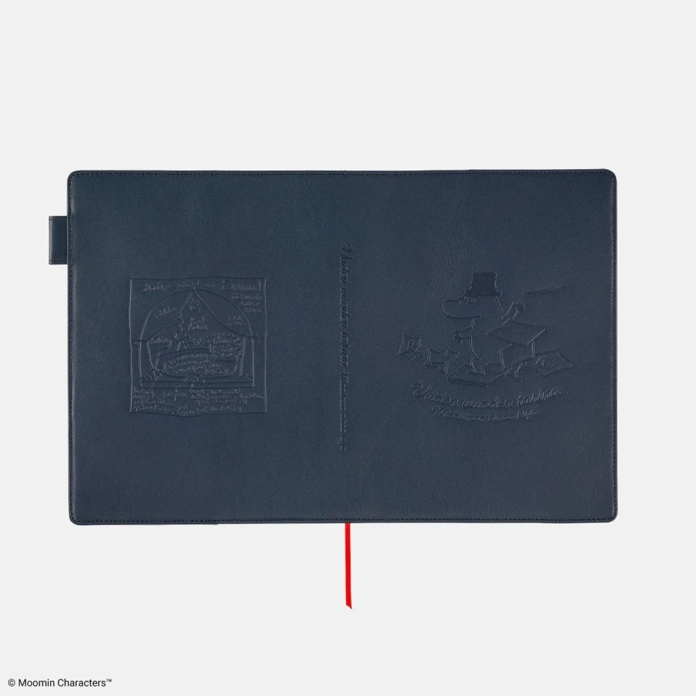 【預購】HOBO日 五年手帳專用書衣 A5大本 Moomin 回憶錄 牛皮書衣 思い出の記 嚕嚕米 姆明-細節圖6