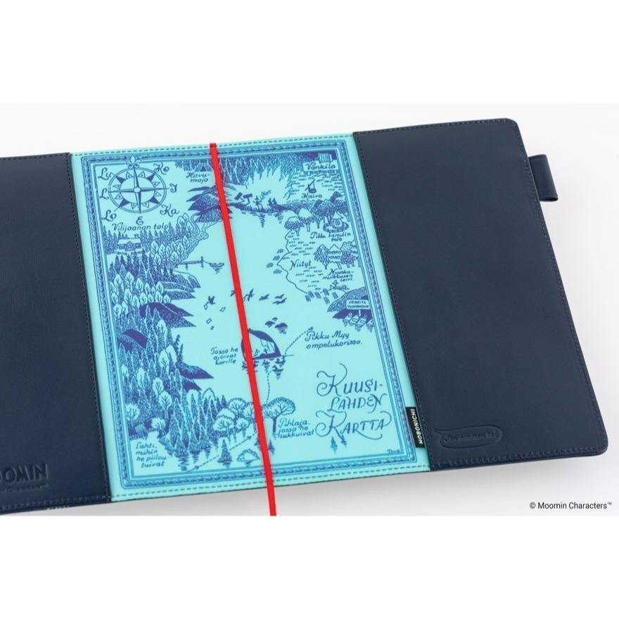 【預購】HOBO日 五年手帳專用書衣 A5大本 Moomin 回憶錄 牛皮書衣 思い出の記 嚕嚕米 姆明-細節圖11