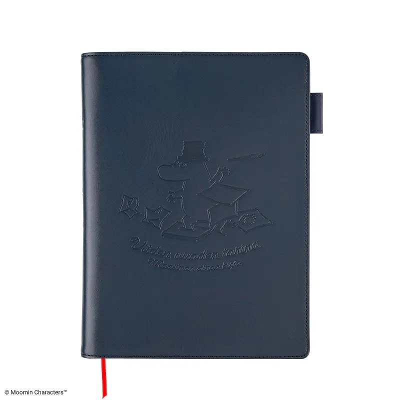 【預購】HOBO日 五年手帳專用書衣 A5大本 Moomin 回憶錄 牛皮書衣 思い出の記 嚕嚕米 姆明-規格圖11