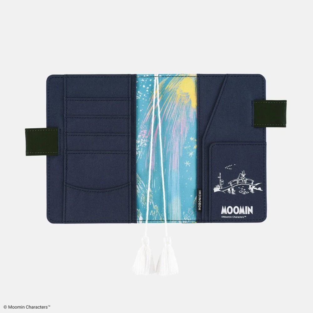 【現貨】HOBO日手帳外皮 A6文庫本 Moomin 盛大派對之夜 嚕嚕米 姆明 書皮書衣 Hobonichi-細節圖8