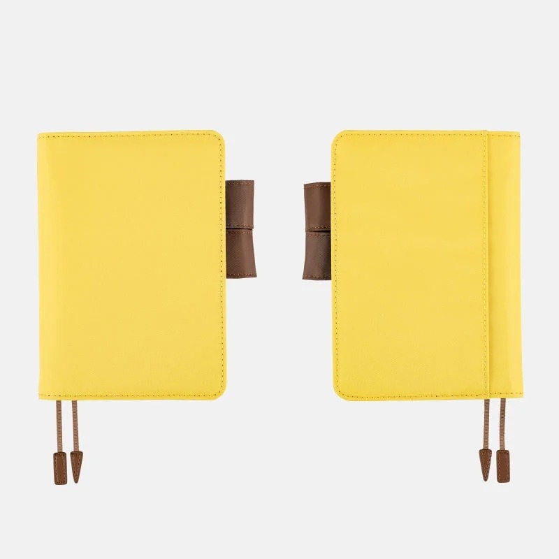 【預購】HOBO日手帳外皮 A6文庫本 焦糖布丁 Caramel Pudding 純色系列 書皮書衣 HOBO手帳-細節圖5