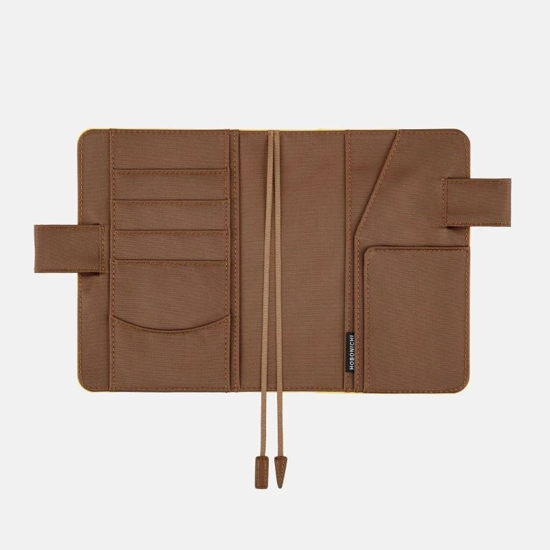 【預購】HOBO日手帳外皮 A6文庫本 焦糖布丁 Caramel Pudding 純色系列 書皮書衣 HOBO手帳-細節圖7