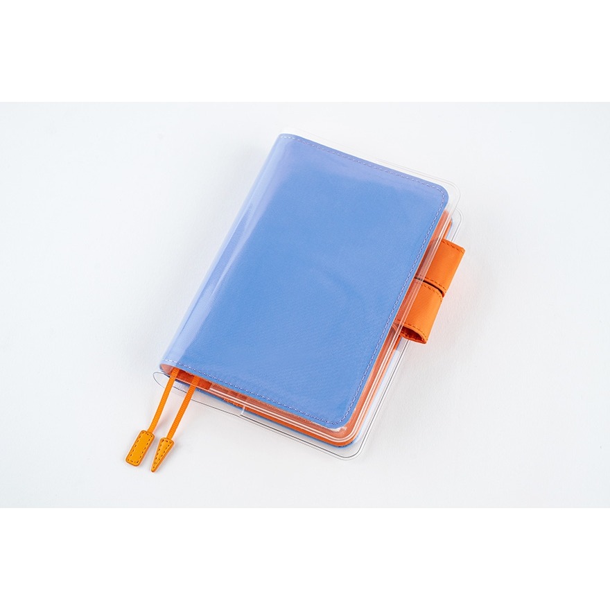 【預購】HOBO日手帳外皮 A6文庫本 水 蠟燭 Water Candle 水藍x暖橙 純色系列 書皮書衣 HOBO手帳-細節圖10