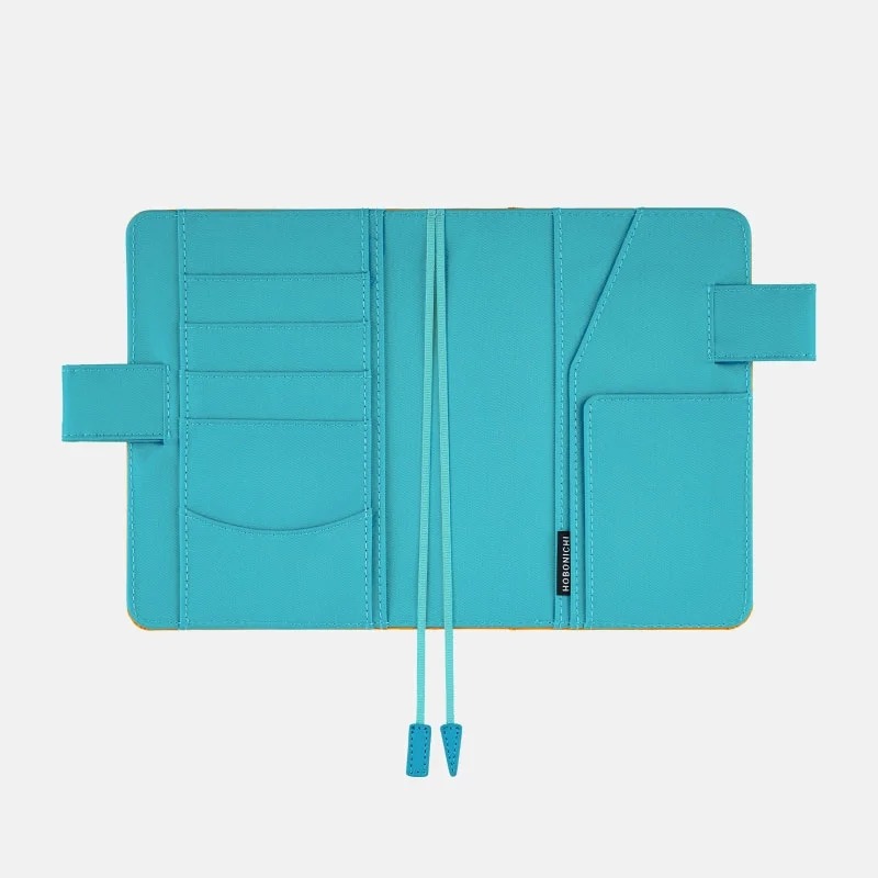 【預購】HOBO日手帳外皮 A6文庫本 夏日海灘 Sunny Beach 豔陽橘x海藍 純色系列 書皮書衣 HOBO手帳-細節圖8