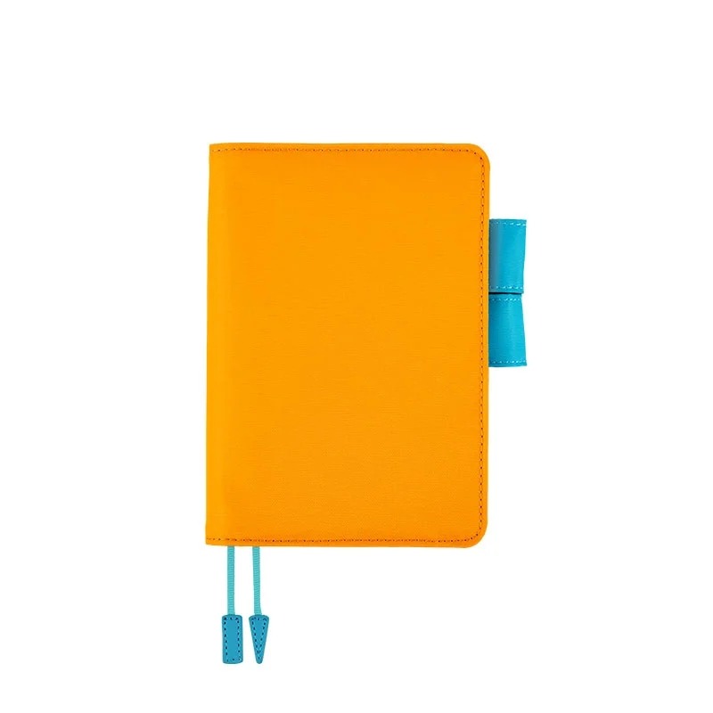【預購】HOBO日手帳外皮 A6文庫本 夏日海灘 Sunny Beach 豔陽橘x海藍 純色系列 書皮書衣 HOBO手帳-規格圖11