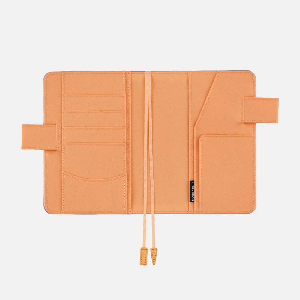 【預購】HOBO日手帳外皮 A6文庫本 Powder Blue Shell 淡藍x貝殼粉 純色系列 書皮書衣-細節圖8