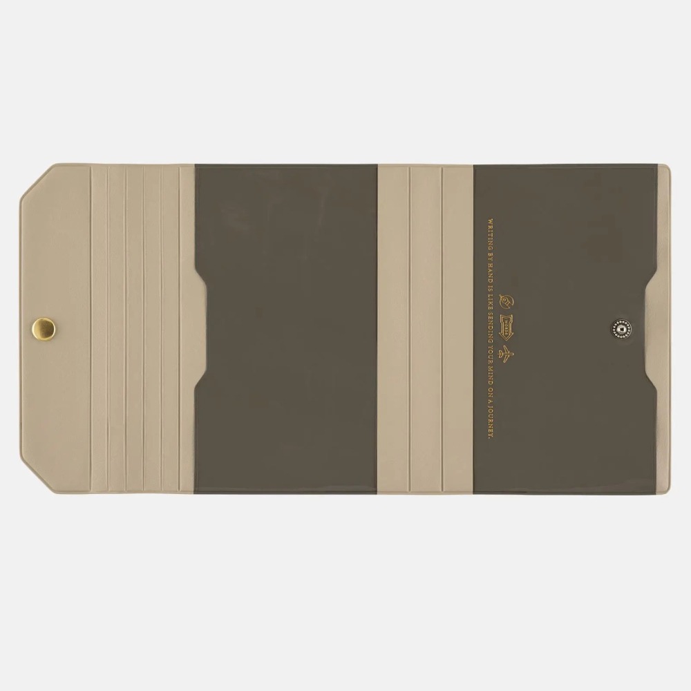 【現貨】HOBO日手帳外皮 A6文庫本 aileron 灰色 PVC 三折式書衣 書皮 Hobonichi-細節圖6
