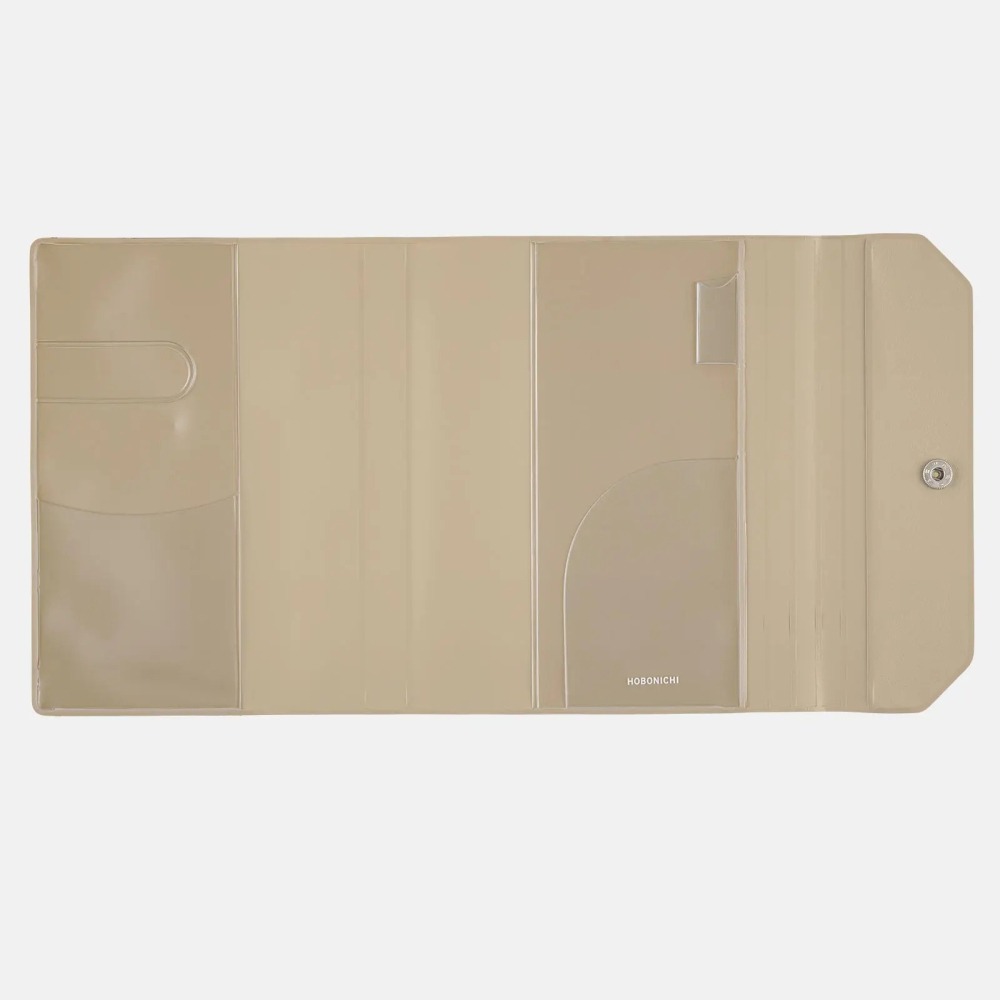 【現貨】HOBO日手帳外皮 A6文庫本 aileron 灰色 PVC 三折式書衣 書皮 Hobonichi-細節圖7