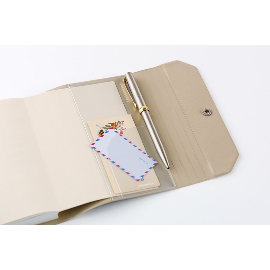 【現貨】HOBO日手帳外皮 A6文庫本 aileron 灰色 PVC 三折式書衣 書皮 Hobonichi-細節圖10