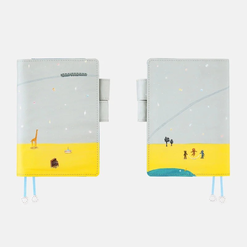 【預購】HOBO日手帳外皮 A6文庫本 久保田寛子 貝殼星星 閃爍貝殼 貝の星 書皮 書衣 Hobonichi-細節圖5