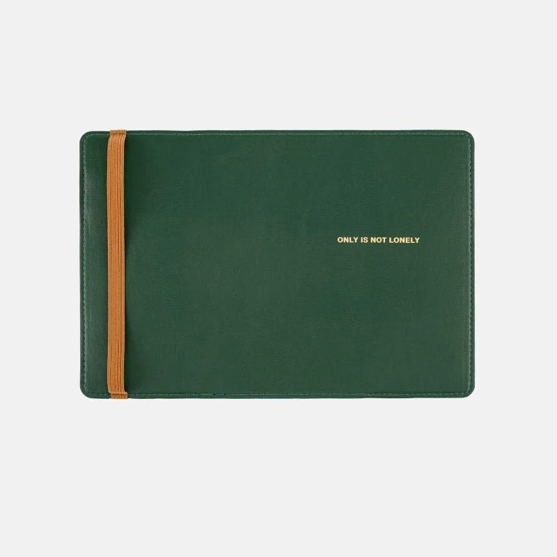 【預購】HOBO日手帳外皮 A6文庫本 ONLY IS NOT LONELY 常春藤綠 書皮書衣 Hobonichi-細節圖6