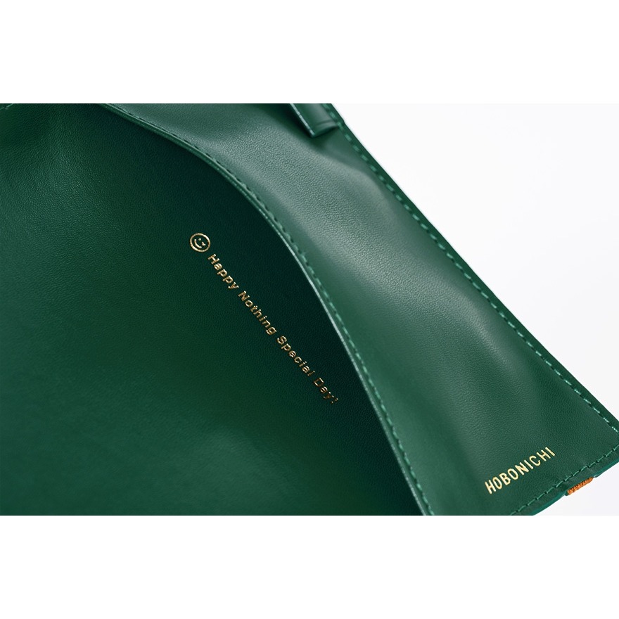【預購】HOBO日手帳外皮 A6文庫本 ONLY IS NOT LONELY 常春藤綠 書皮書衣 Hobonichi-細節圖11