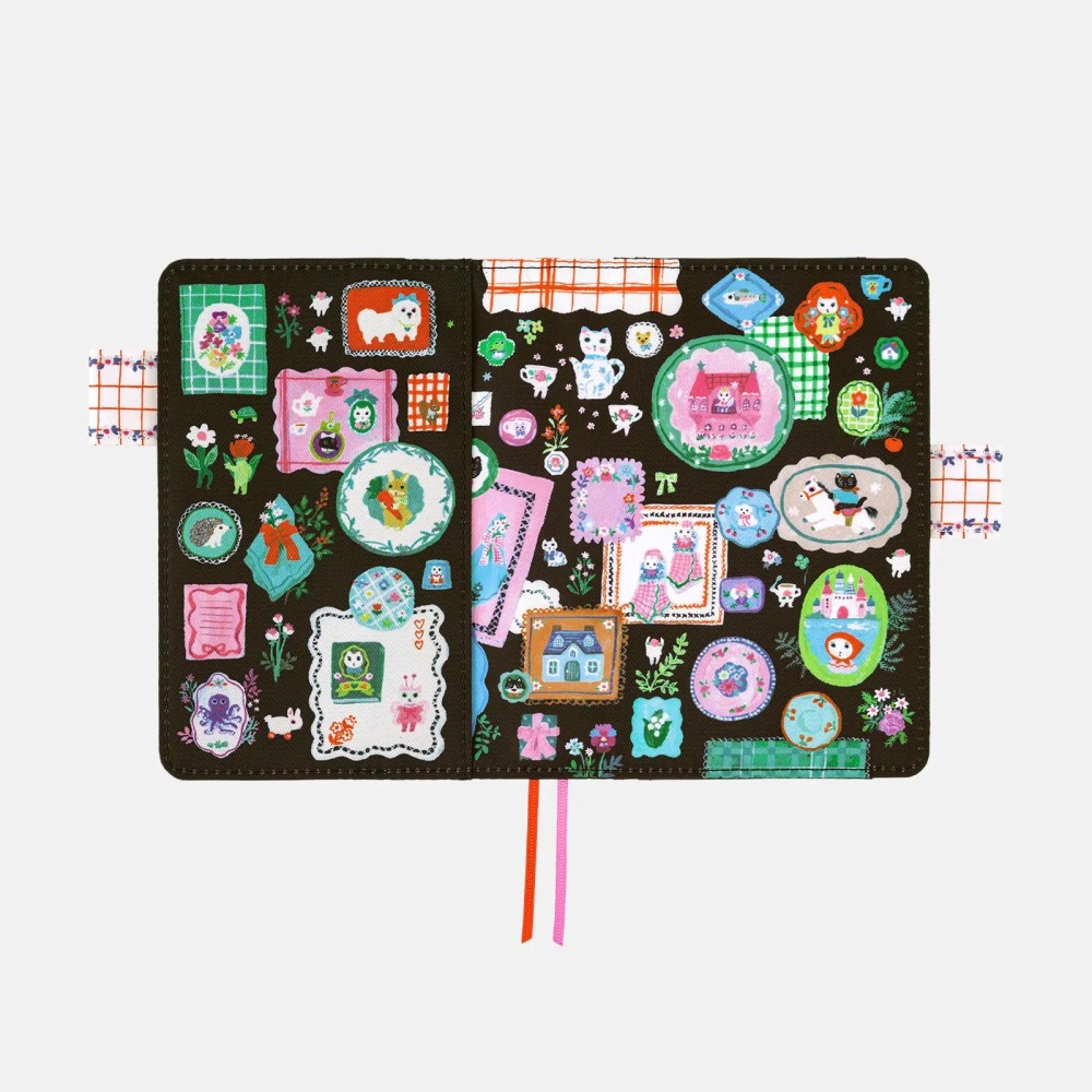 【現貨】HOBO日手帳外皮 A6文庫本 北岸由美 白貓的餐桌裝飾 書皮書衣 Hobonichi HOBO手帳-細節圖7