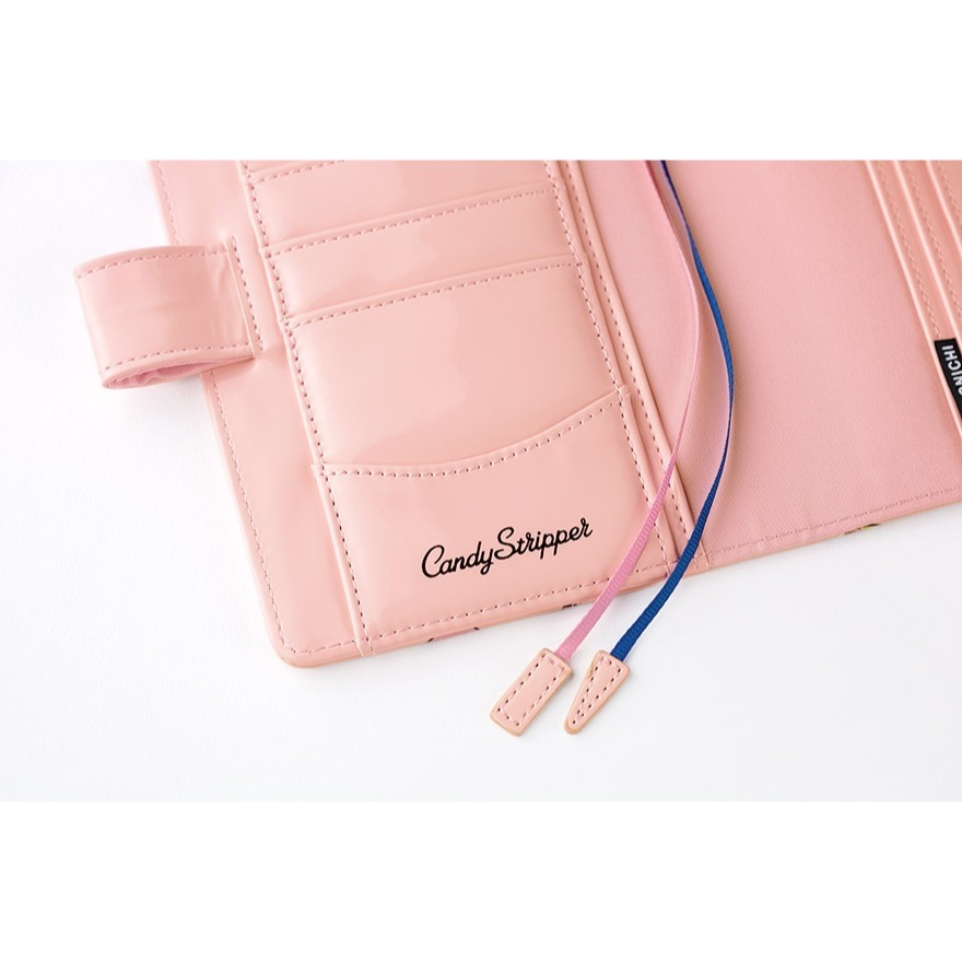 【預購】HOBO日手帳外皮 A6文庫本 Candy Stripper DOG&CAT RANDOM（pink）書皮 書衣-細節圖11