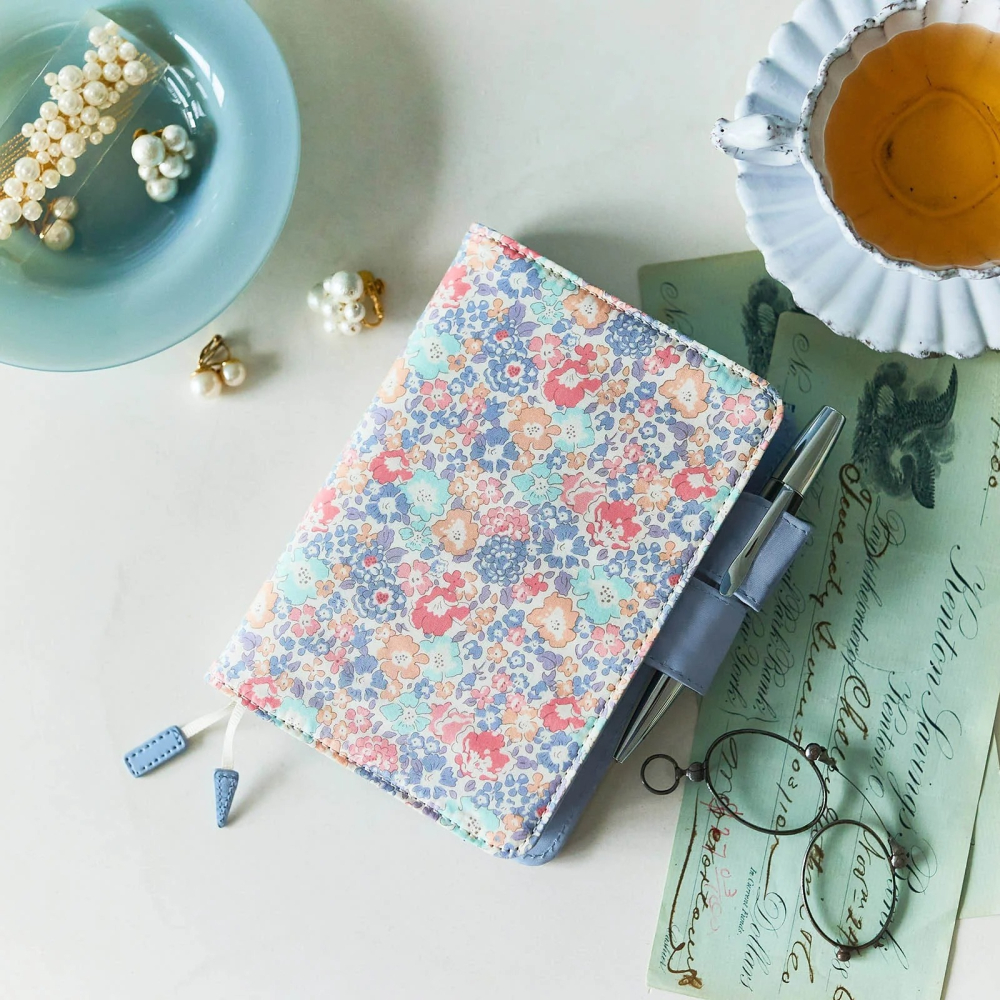 【預購】HOBO日手帳外皮 A6文庫本 Michelle 英國 Liberty Fabrics HOBO手帳 書皮 書衣-細節圖2