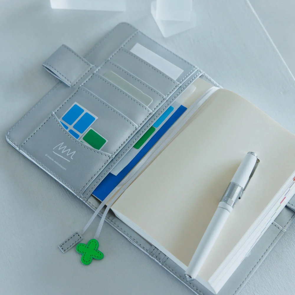 【預購】HOBO日手帳外皮 A6文庫本 松林誠 銀の花 銀花 HOBO手帳 書皮 書衣 Hobonichi-細節圖3
