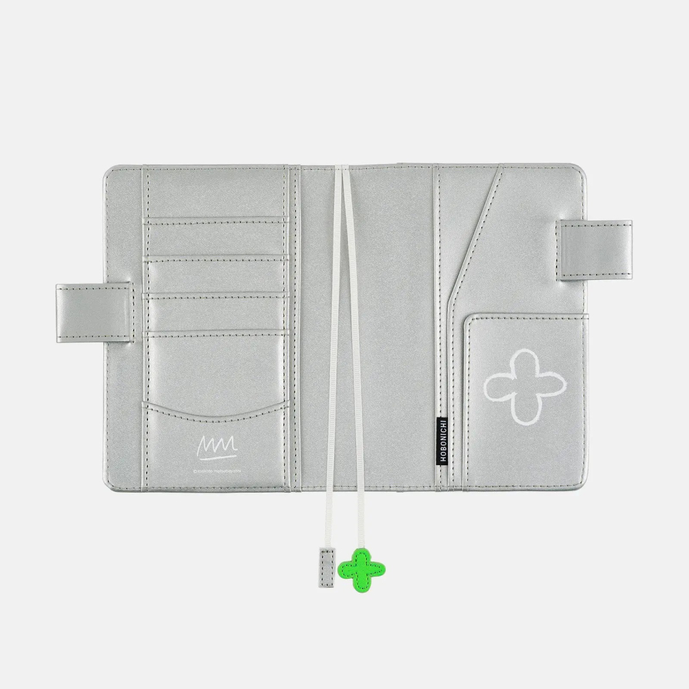 【預購】HOBO日手帳外皮 A6文庫本 松林誠 銀の花 銀花 HOBO手帳 書皮 書衣 Hobonichi-細節圖7