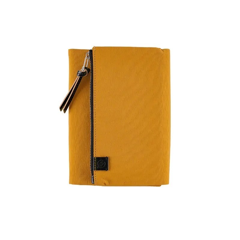 【預購】HOBO日手帳外皮 A6文庫本 tragen 芥末黃 三折式磁吸書衣 多口袋尼龍書皮書衣 HOBO手帳-規格圖11