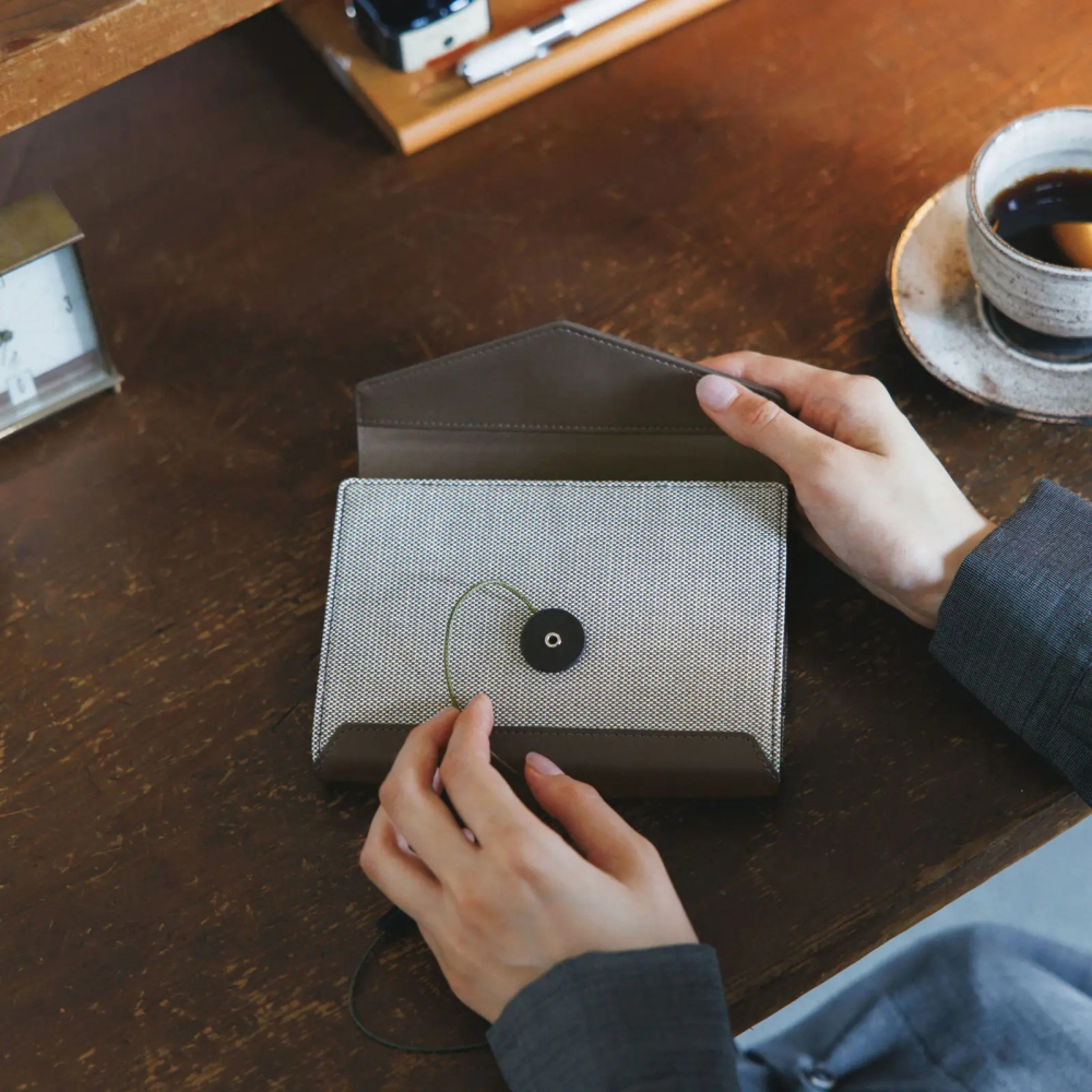 【預購】HOBO日手帳外皮 A6文庫本 LETTER 信封繩扣式書衣 HOBO手帳書皮 Hobonichi-細節圖3