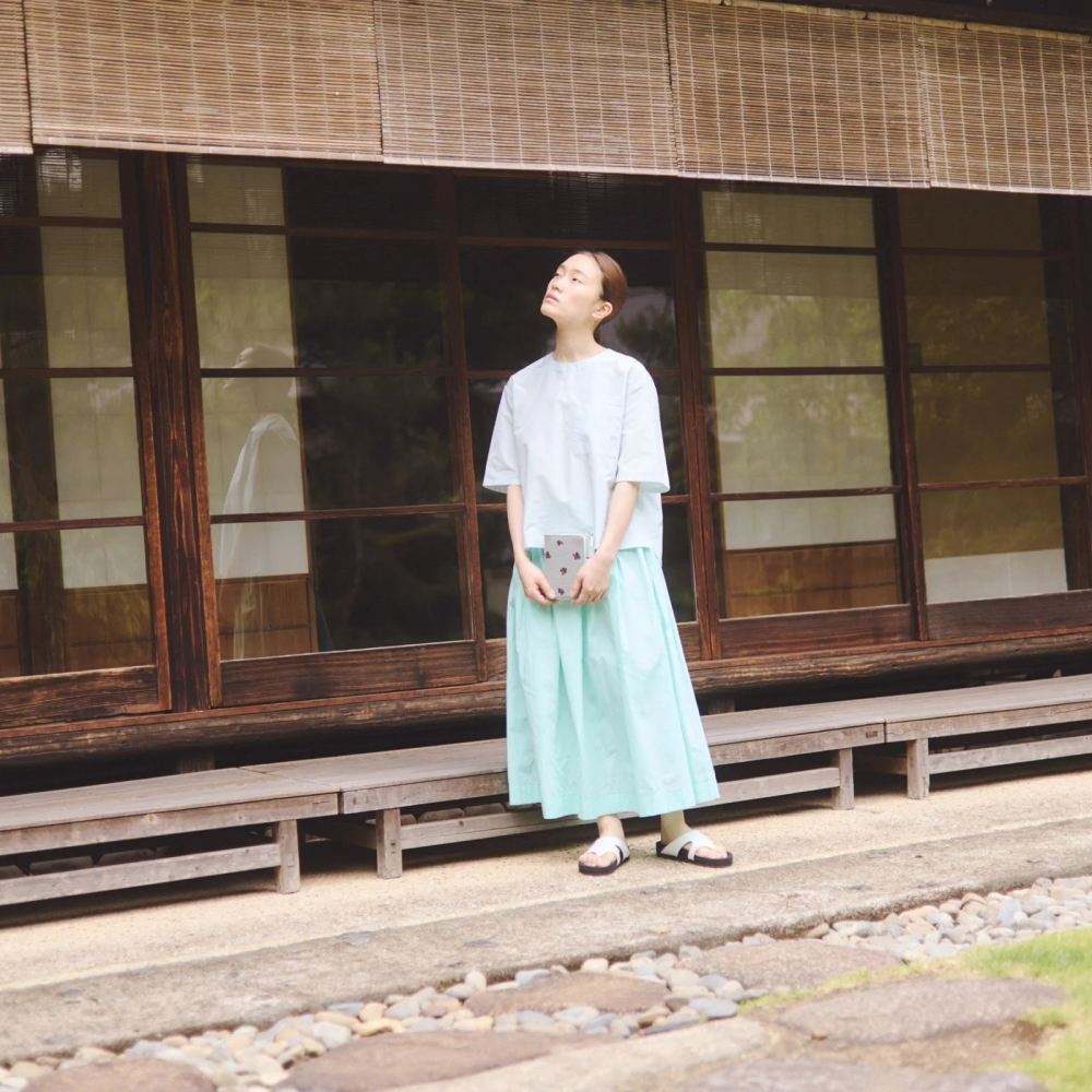 【預購】HOBO日手帳外皮 A6文庫本 light berry（green）皆川明 minä perhonen 書皮書衣-細節圖3