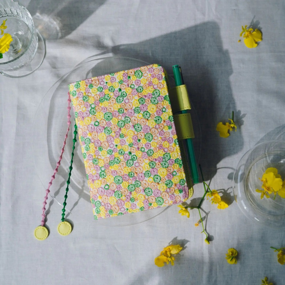 【預購】HOBO日手帳外皮 A6文庫本 skyful (yellow)皆川明 minä perhonen HOBO書衣-細節圖2