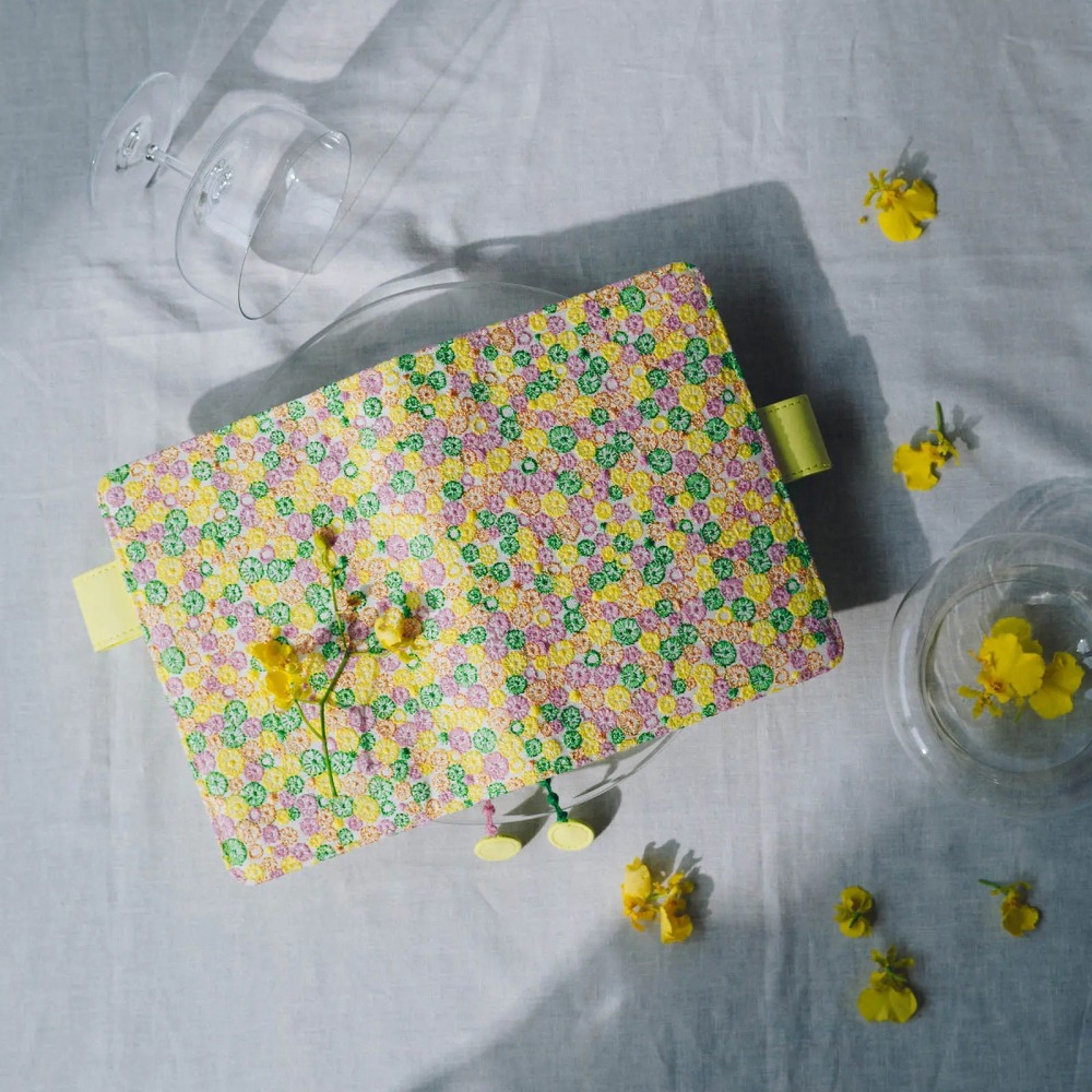 【預購】HOBO日手帳外皮 A6文庫本 skyful (yellow)皆川明 minä perhonen HOBO書衣-細節圖4