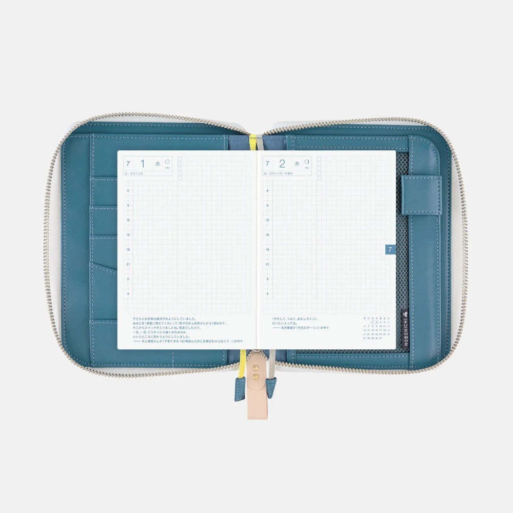 【預購】HOBO日手帳外皮 A6文庫本 aalto 拉鍊包 皆川明 minä perhonen HOBO手帳書皮書衣-細節圖9