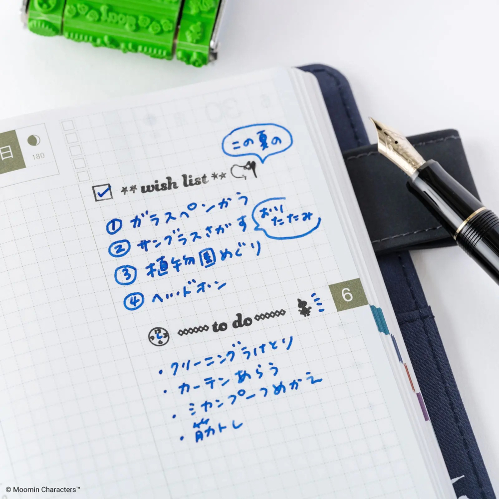 【預購】HOBO日手帳週邊  MOOMIN 手帳用 旋轉印章 姆明 嚕嚕米 HOBONICHI-細節圖6