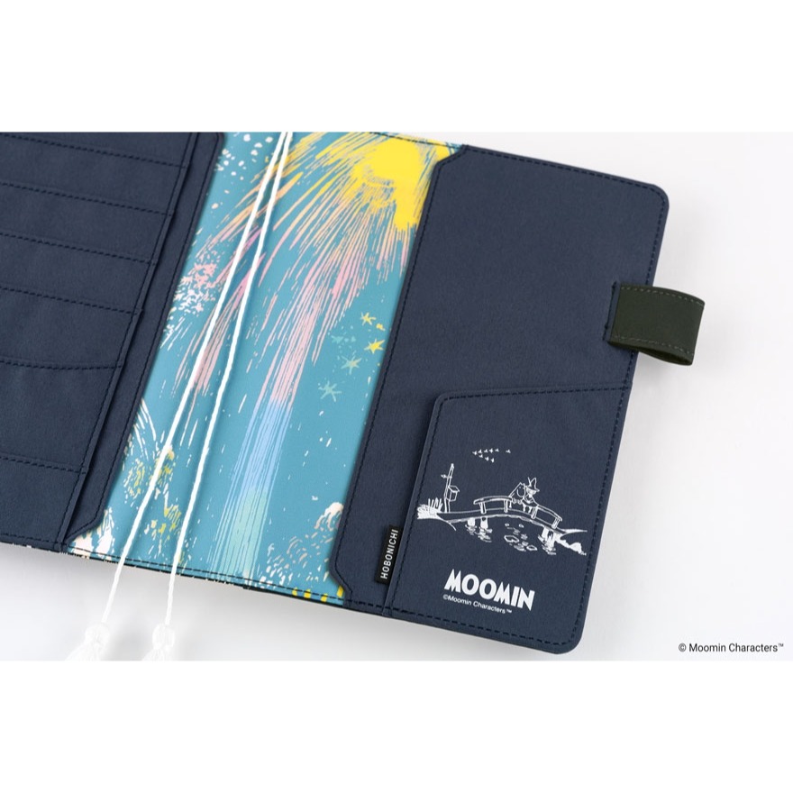 【預購】HOBO日手帳外皮 A5大本 Moomin 盛大派對之夜 嚕嚕米 姆明 HOBO手帳書皮書衣 HOBONICHI-細節圖10
