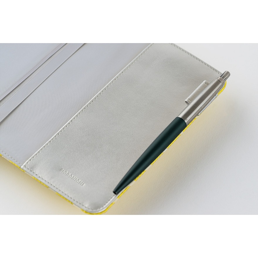 【預購】HOBO日手帳外皮 A6文庫本 yuge fabric farm 魚鱗紋 金襴錦織 書皮書衣 Hobonichi-細節圖10