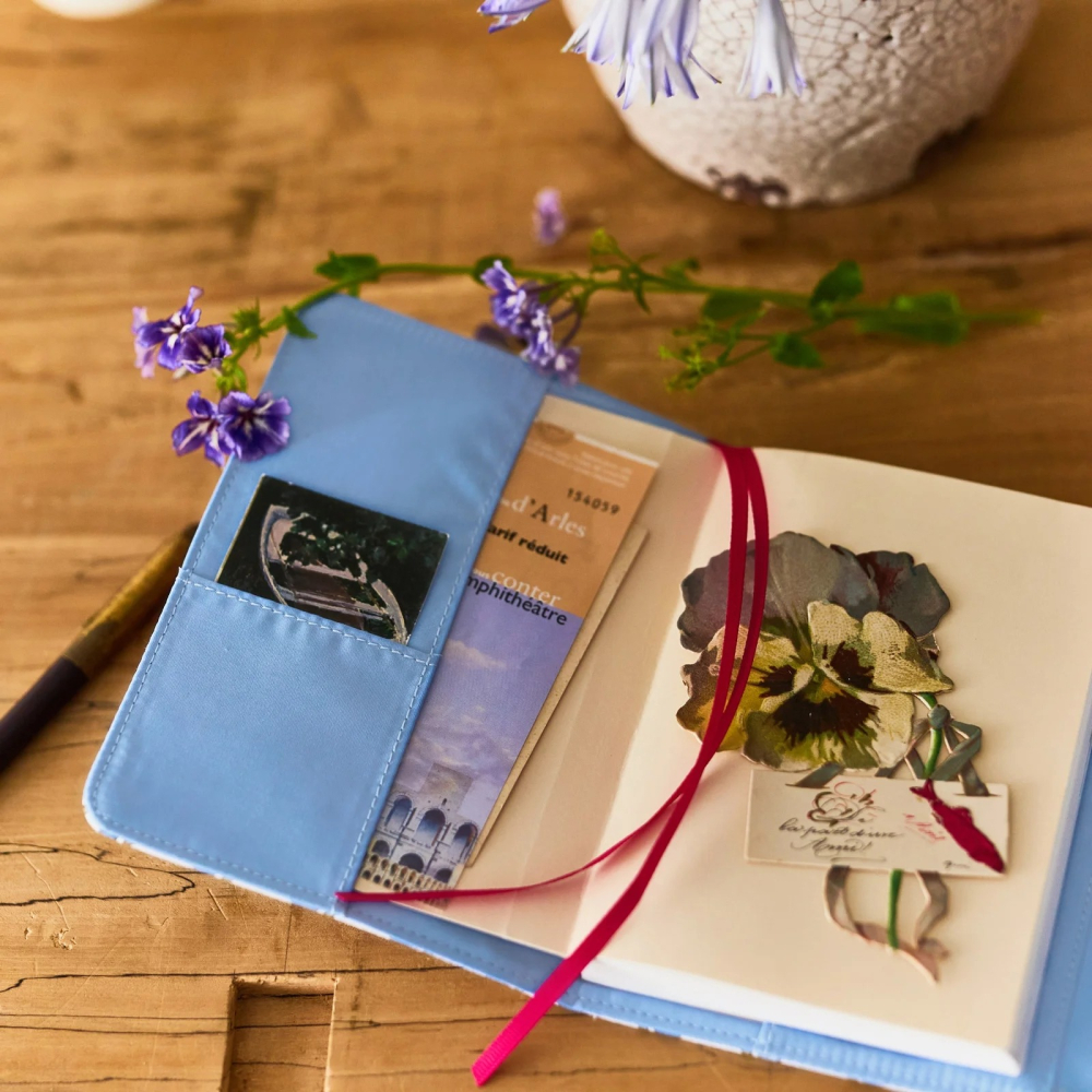 【預購】HOBO日手帳外皮 A6文庫本 phoolon 小花 三折式書衣 HOBO手帳書皮 Hobonichi-細節圖4