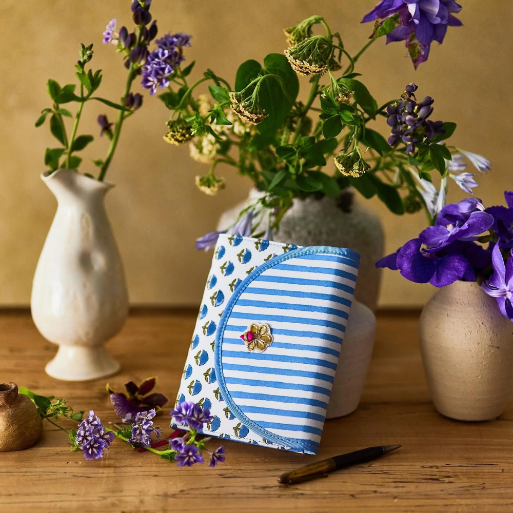 【預購】HOBO日手帳外皮 A6文庫本 phoolon 小花 三折式書衣 HOBO手帳書皮 Hobonichi-細節圖5