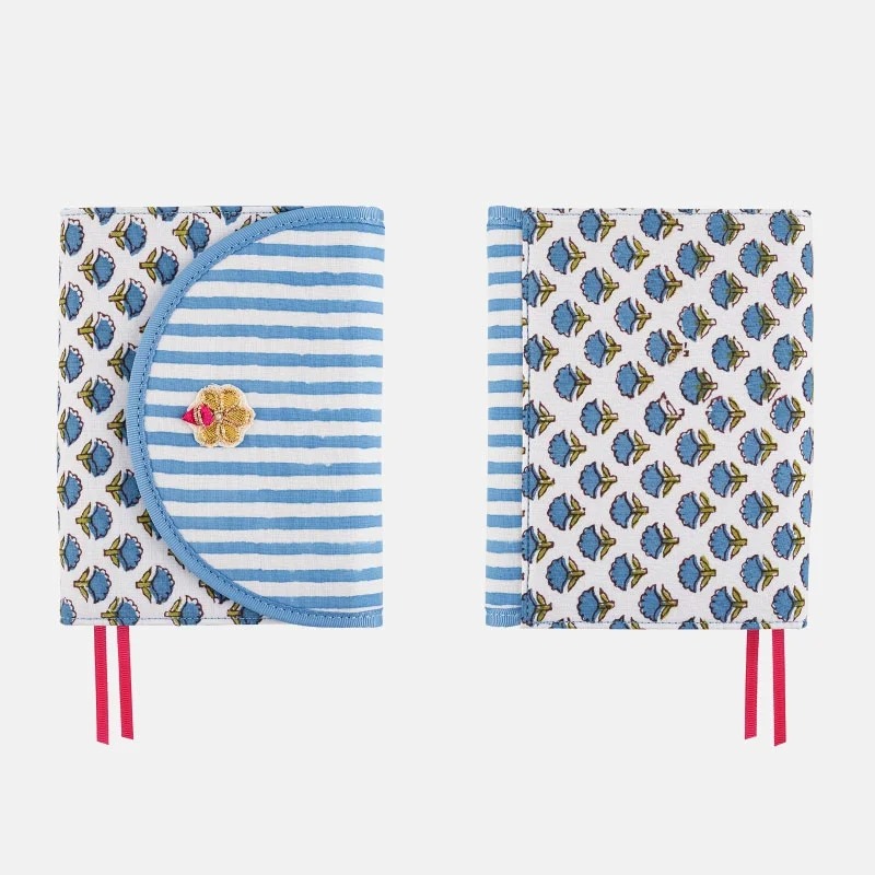 【預購】HOBO日手帳外皮 A6文庫本 phoolon 小花 三折式書衣 HOBO手帳書皮 Hobonichi-細節圖6