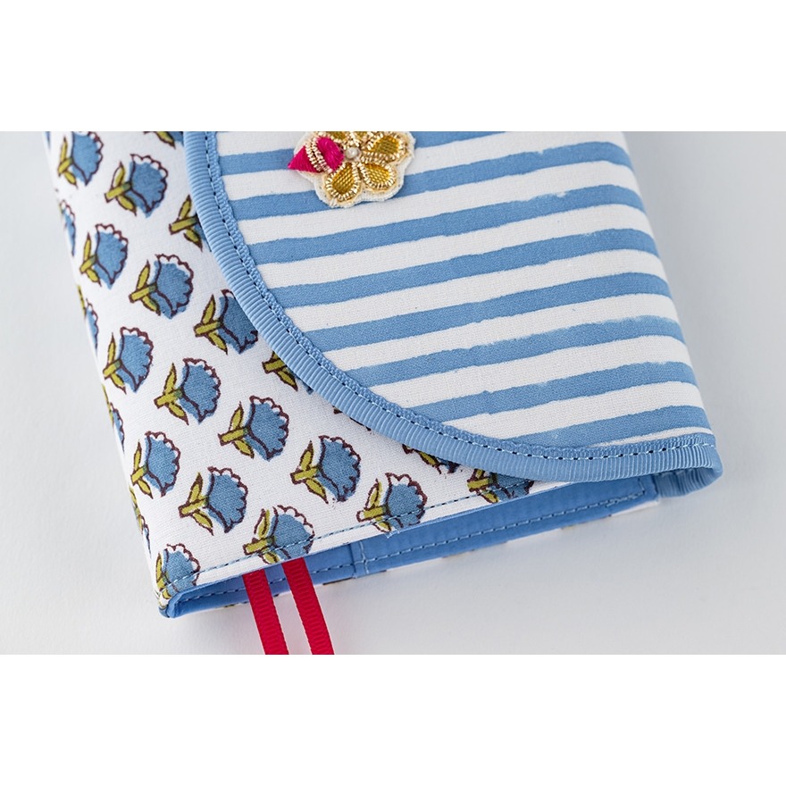 【預購】HOBO日手帳外皮 A6文庫本 phoolon 小花 三折式書衣 HOBO手帳書皮 Hobonichi-細節圖10