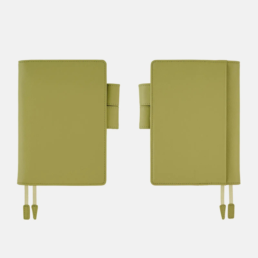 【預購】HOBO日手帳外皮 A6文庫本 Sage Green 牛革書皮 牛皮書衣 HOBO手帳 Hobonichi-細節圖6