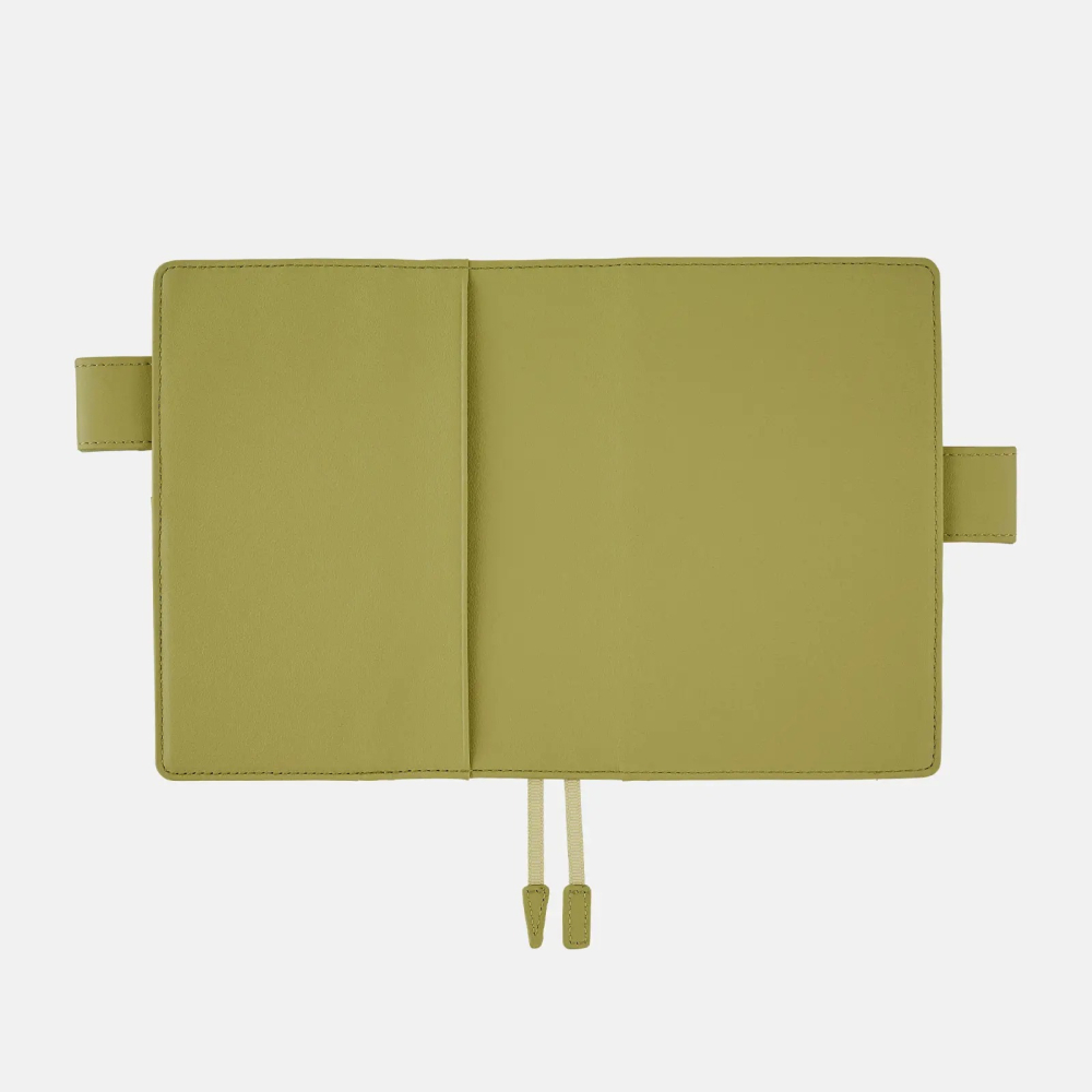 【預購】HOBO日手帳外皮 A6文庫本 Sage Green 牛革書皮 牛皮書衣 HOBO手帳 Hobonichi-細節圖7
