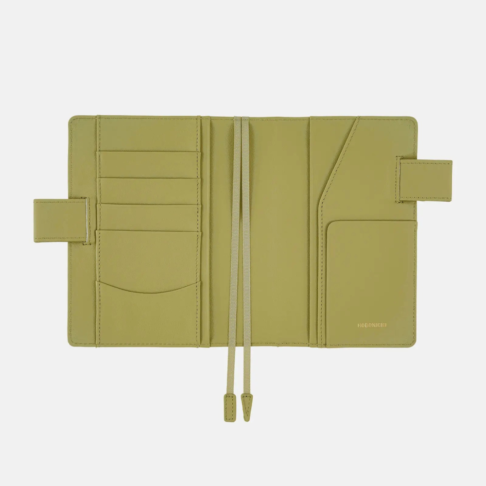 【預購】HOBO日手帳外皮 A6文庫本 Sage Green 牛革書皮 牛皮書衣 HOBO手帳 Hobonichi-細節圖8