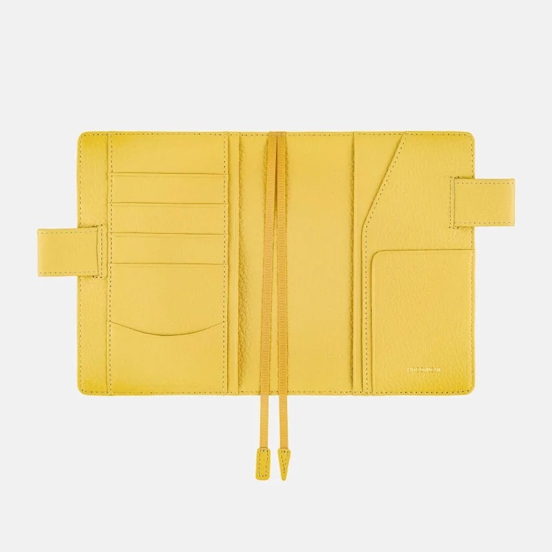【預購】HOBO日手帳外皮 A6文庫本 Brilliant Yellow 亮黃 牛革書皮 牛皮書衣 Hobonichi-細節圖7