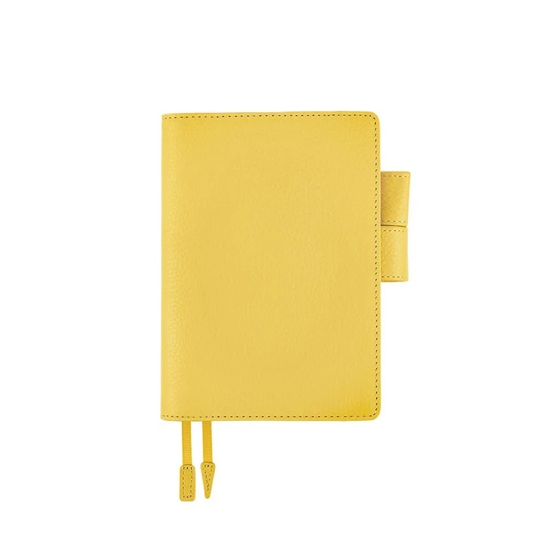 【預購】HOBO日手帳外皮 A6文庫本 Brilliant Yellow 亮黃 牛革書皮 牛皮書衣 Hobonichi-規格圖11