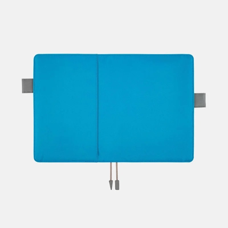 【預購】HOBO日手帳外皮 A5大本 冬季城市 青x灰 Winter City 純色系列 書皮 書衣 Hobonichi-細節圖7