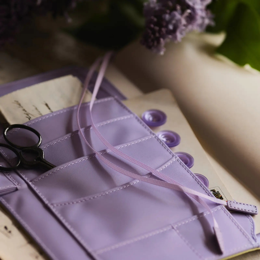 【預購】HOBO日手帳外皮 A5大本 Honey Lilac 蜂蜜黃 x 淡紫 純色系列 書皮 書衣 Hobonichi-細節圖5